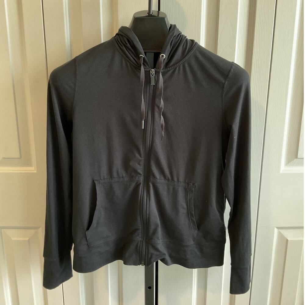 Reflex 90 Degree Black Zip Up Yoga Jacket Medium - Picture 2 of 5